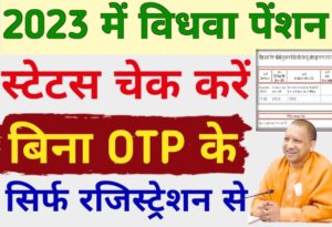 Vidhwa Pension Status Without OTP 2023 Vidhwa Pension Status Check By