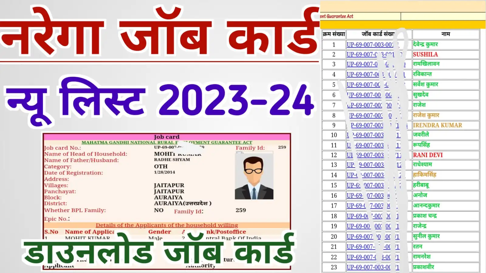 Nrega New List Kaise Dekhe 2023 | नरेगा न्यू जॉब कार्ड लिस्ट में अपना नाम ऐसे देखें ऑनलाइन