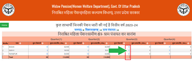 Vidhwa Pension New List Kaise Dekhen