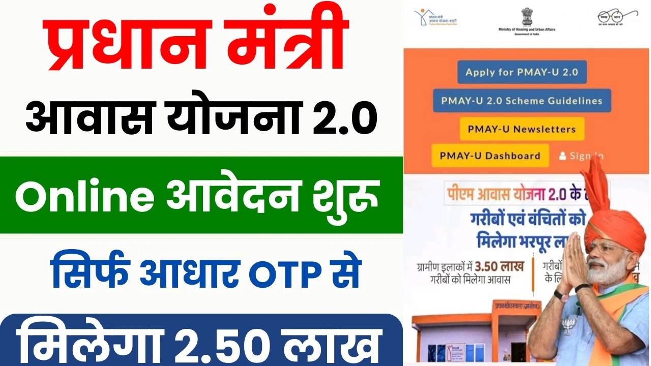 PM Awas Yojana Urban 2.0 Apply Online 2025 : प्रधानमंत्री आवास योजना शहरी के लिए ऑनलाइन आवेदन कैसे करें