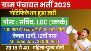 Panchayati Raj Vibhag Recruitment 2025: Notification Out for 23,175 Posts – Apply Online Panchayati Raj Vibhag Recruitment 2025: Notification Out for 23,175 Posts – Apply Online