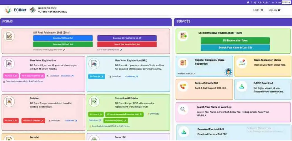 SIR 2025 Voter List Download