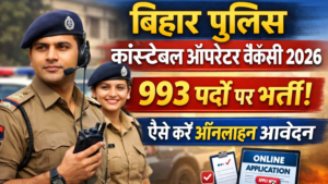 Bihar Police Constable Operator Vacancy 2026: 993 पदों पर भर्ती, ऐसे करें ऑनलाइन आवेदन